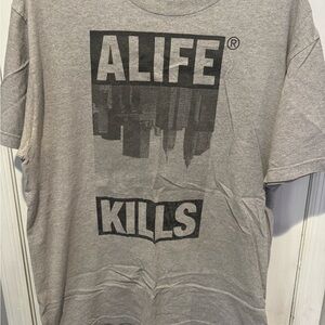 Alife Gray Logo Pocket Tee